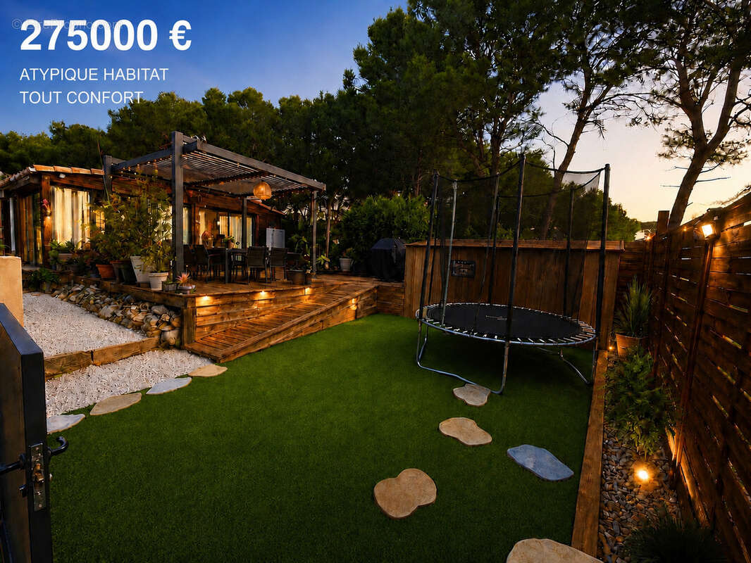 Hameau du camp du castellet (var) 200 m2 + habitat residentiel de plain pied - t3 - domaine securise - photo 14