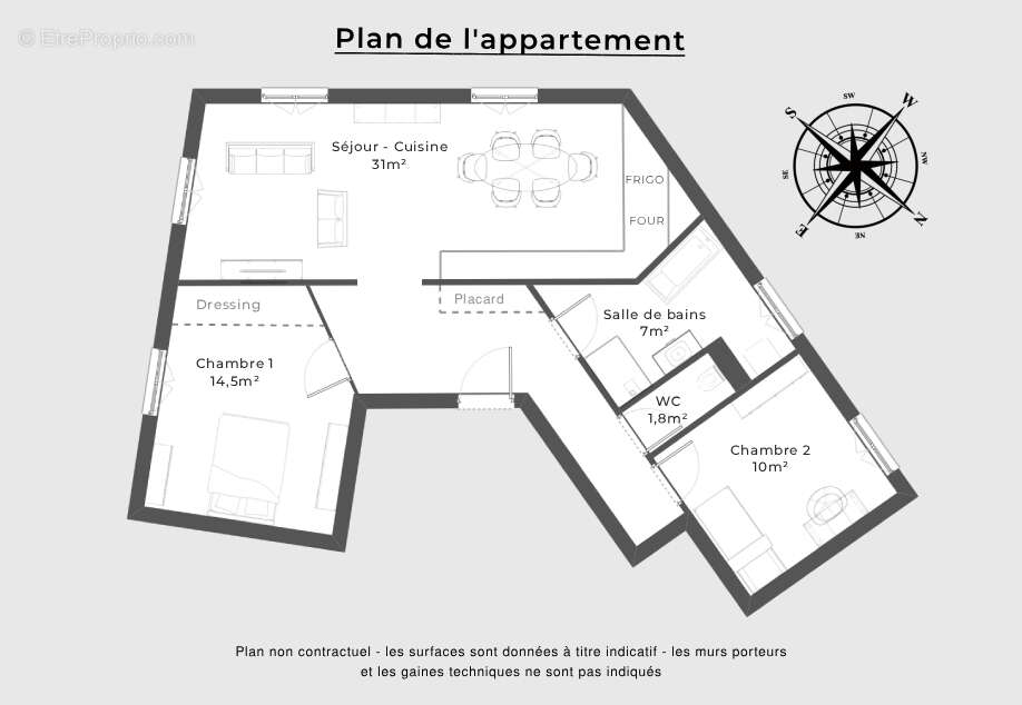 Appartement à COURBEVOIE
