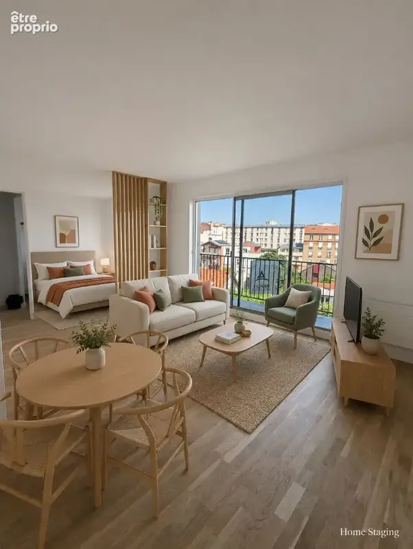 Appartement Montreuil 1 pièce(s) 34.39 m2 - photo 2