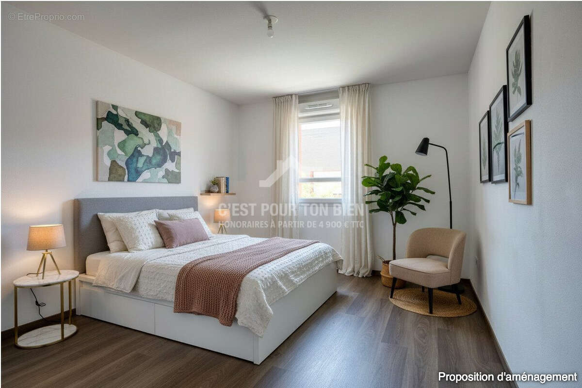 Appartement 63 m² à Lezennes  - photo 6