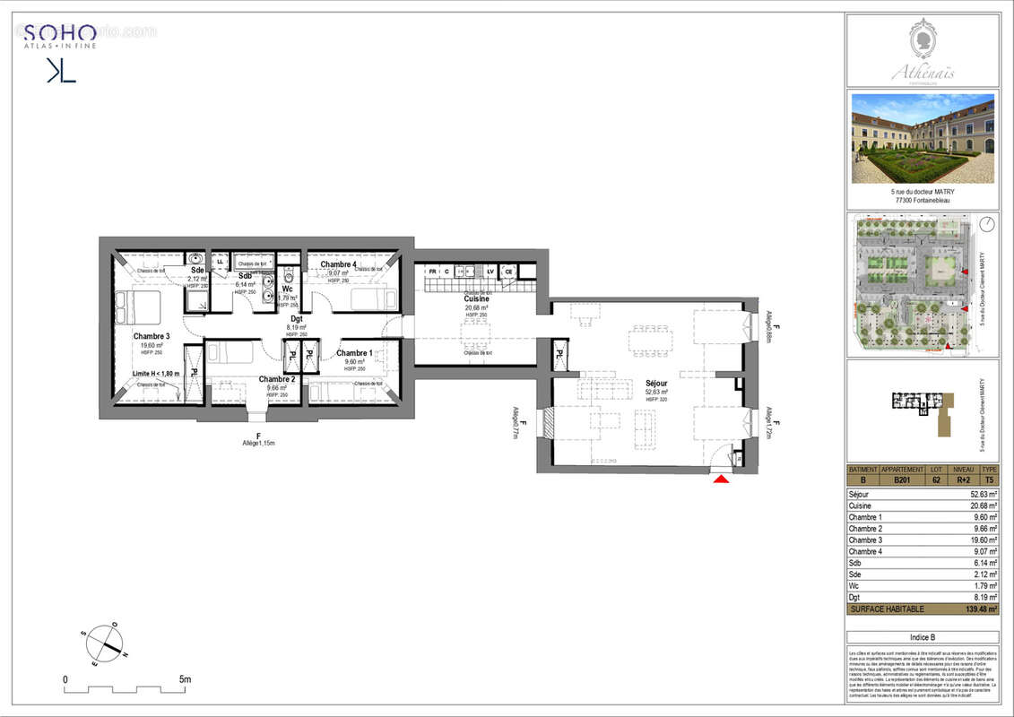 Appartement à FONTAINEBLEAU