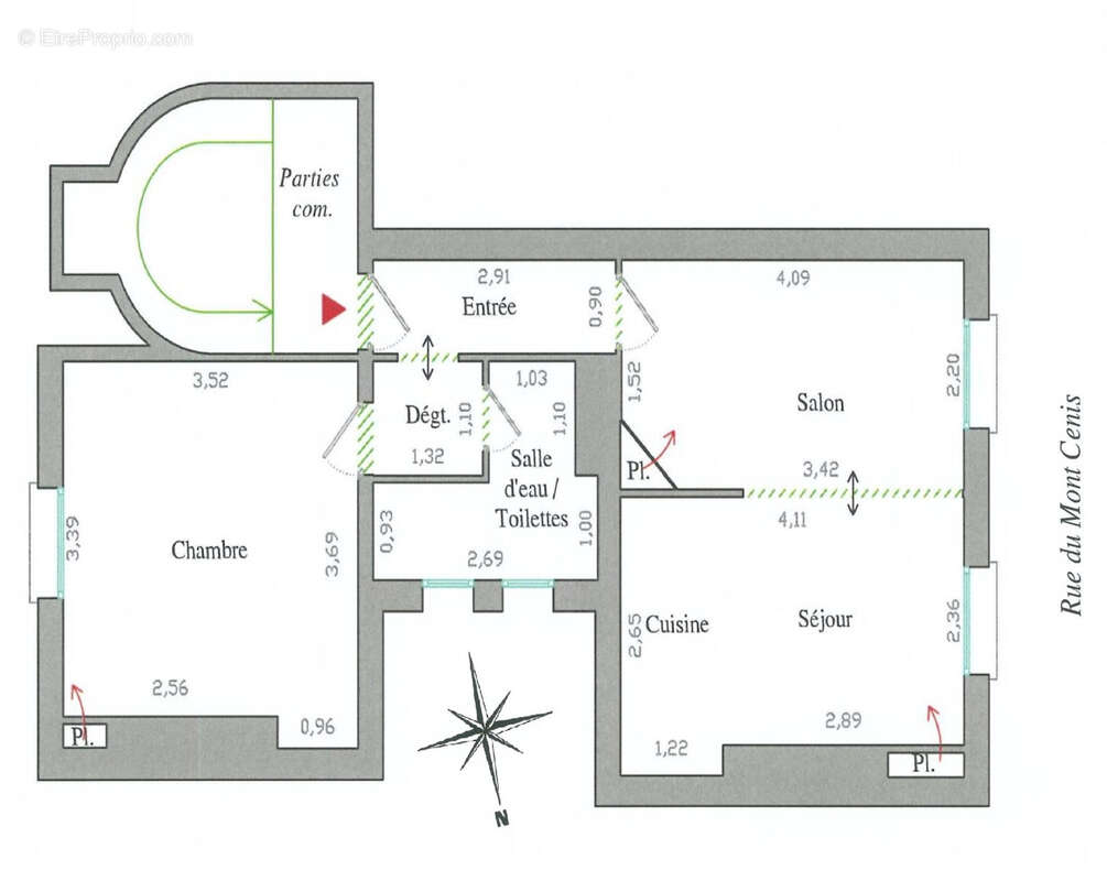 Appartement à PARIS-18E