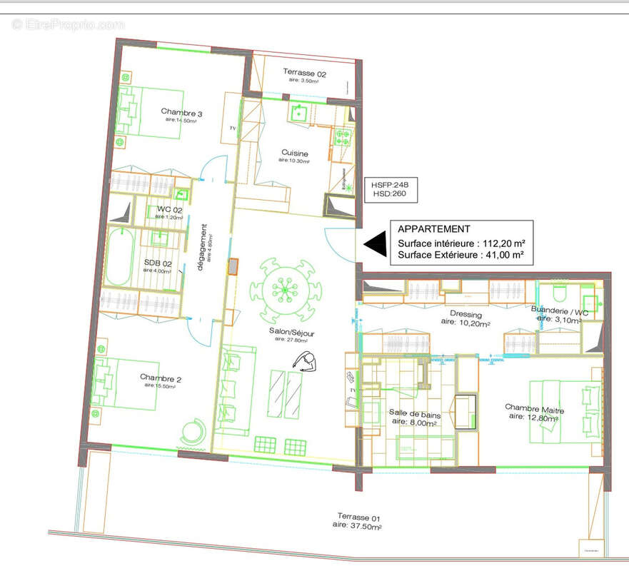 Appartement à CAP-D&#039;AIL