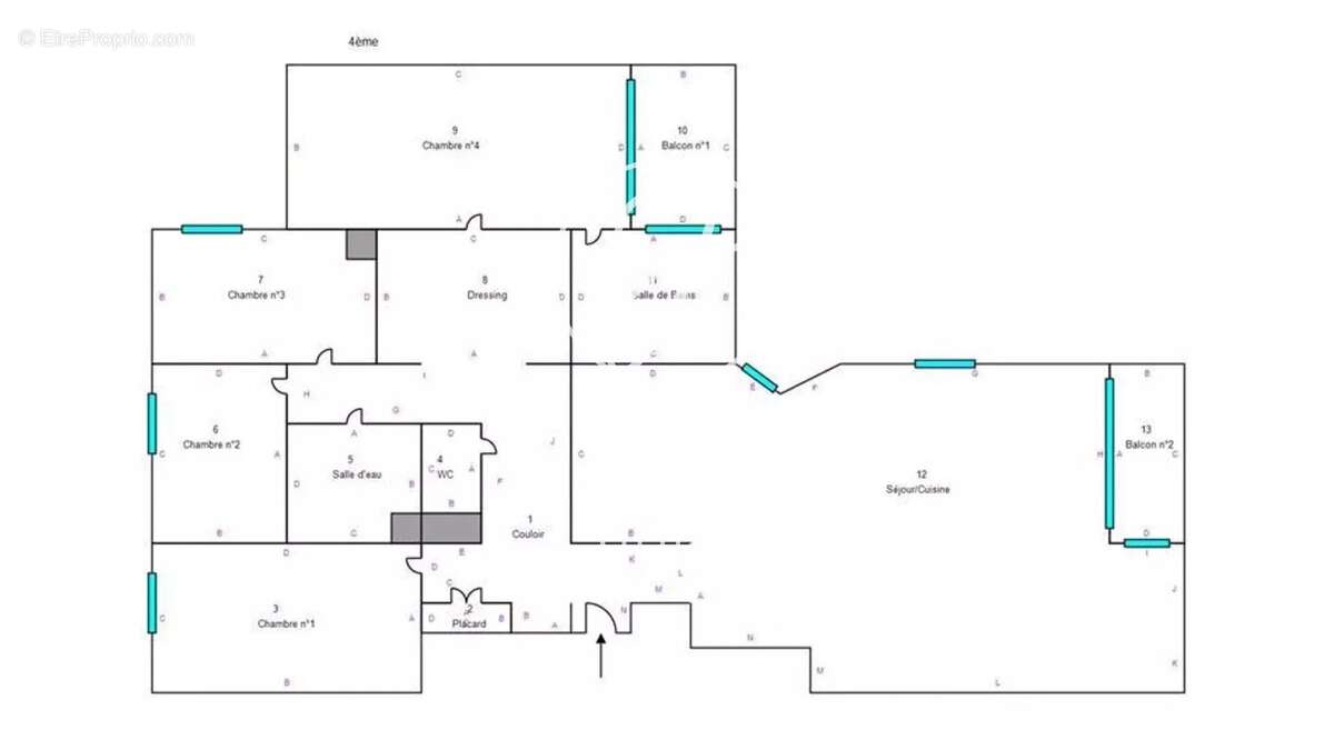 Marcq-en-Barœul - HIPPODROME - Appartement à vendre - 5 pièces - 130m² - 4 chambres - Terrasses - Cave - Garage & stationnements - photo 12