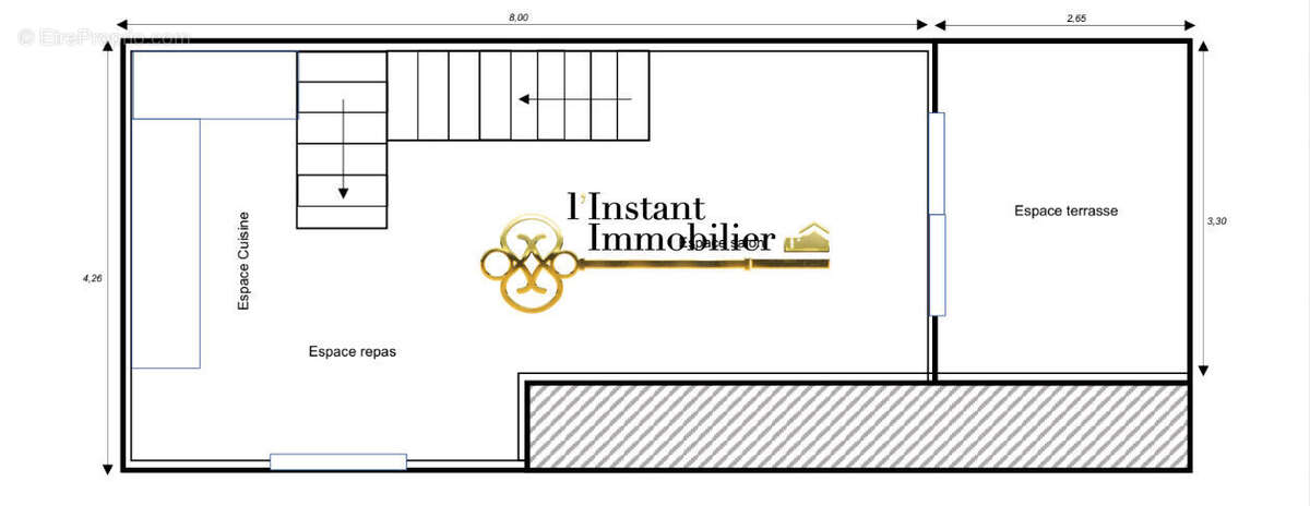T3 Duplex de standing - 53 m² entièrement rénové à neuf - Terrasse - photo 6