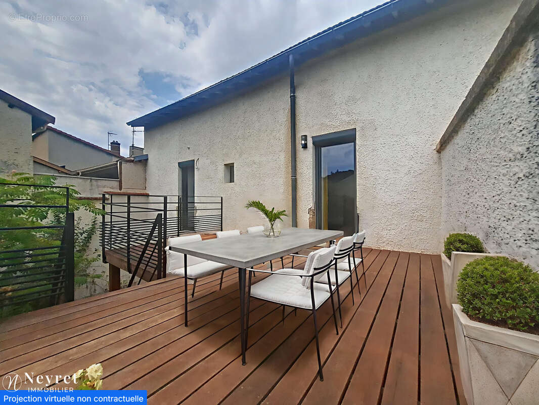 Maison de ville 170m2 environ- 3 chambres+ 1 bureau- Garage- Jardin 150m2 environ - photo 12