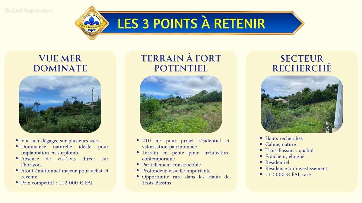 Terrain à LES TROIS-BASSINS