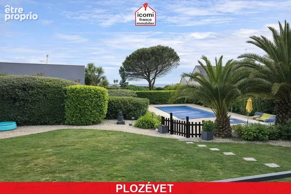 Finistere - plozévet (29710) -  a vendre - propriete architecte contemporaine climatisee avec piscine chauffee - piece de vie 60 - photo 10