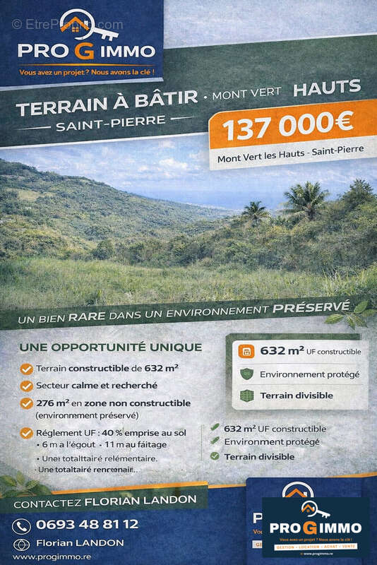 Terrain à SAINT-PIERRE