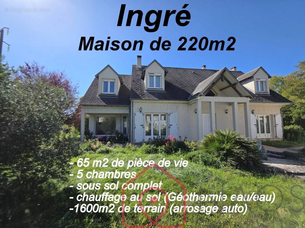 Ingré maison atypique d'architecte 203m2 sur 1600m2 - photo 1