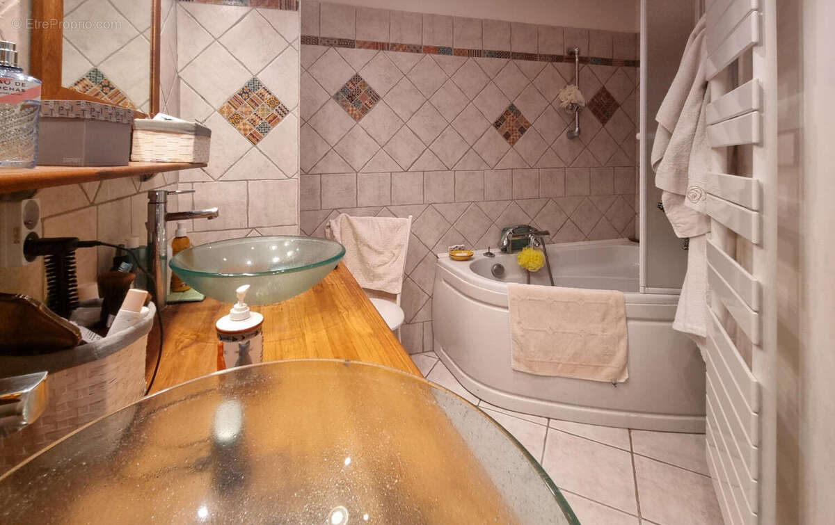 SALLE DE BAIN - Maison à SAINT-JULIEN-DE-BRIOLA