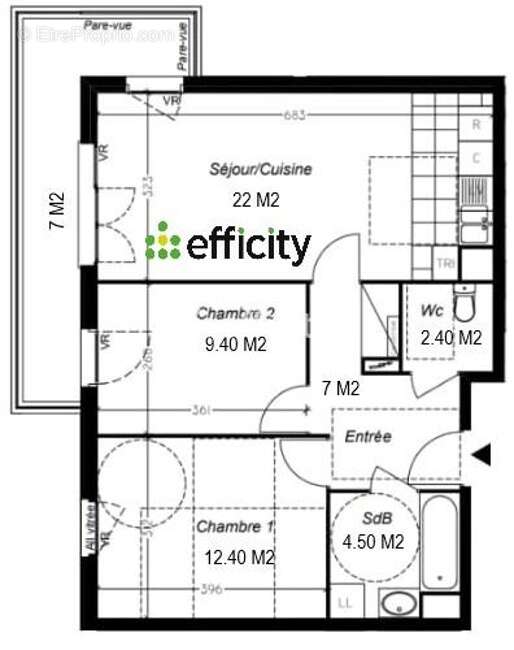 Appartement à ENGHIEN-LES-BAINS