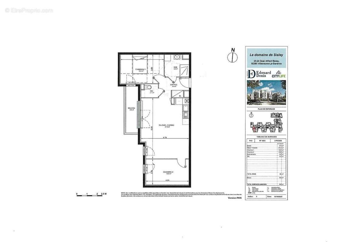 Photo 2 - Appartement à VILLENEUVE-LA-GARENNE