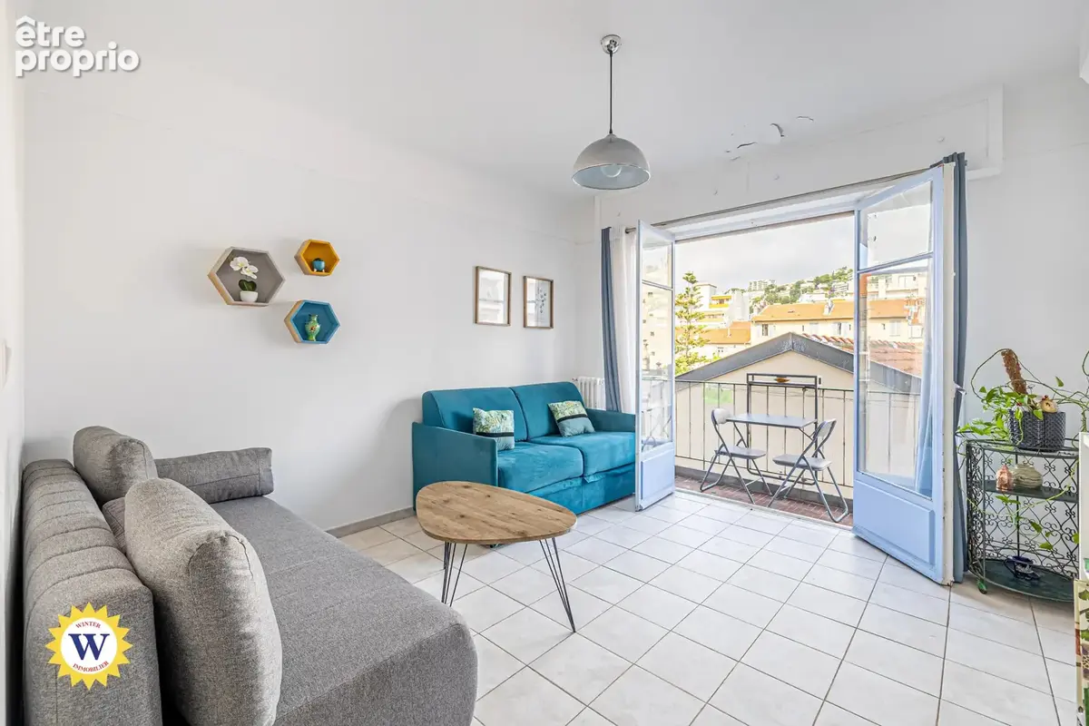 Nice Centre – Studio lumineux en étage élevé avec balcon et vue dégagée - photo 2