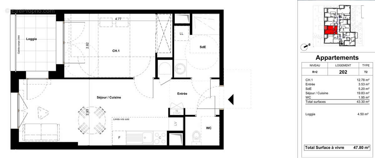 Appartement à SAINT-JACUT-DE-LA-MER