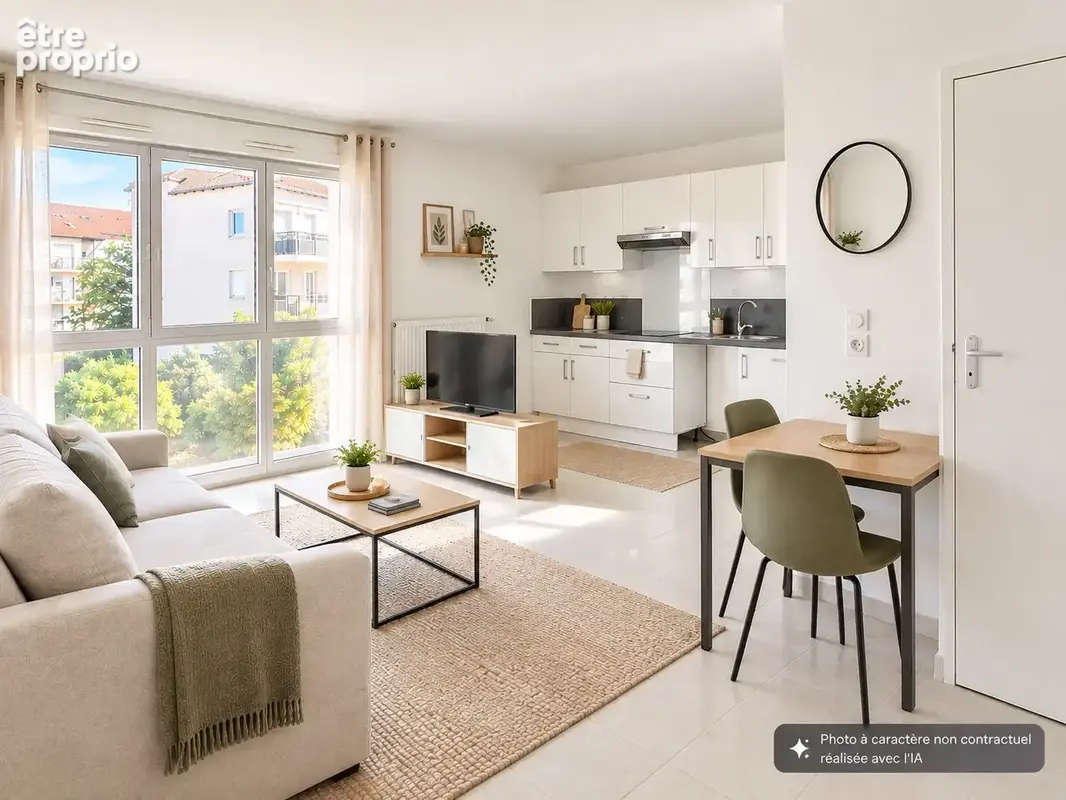 Exclu craponne centre studio en parfait etat + parking - photo 2