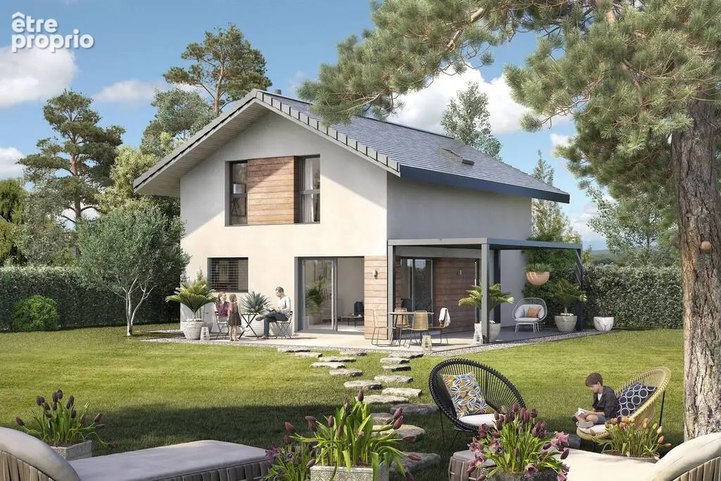 Agence immobiliere laforet - annecy-le-vieux - villa neuve 122,90m² - terrain 591m² - 4 chambres - piscine - garage 21,92m² - re - photo 5