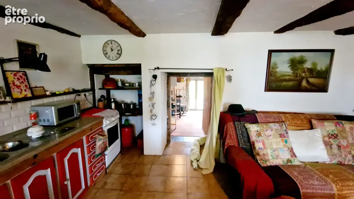 MORBIHAN - Proche Menéac- Maison 1 chambre avec grand jardin, bûcher, atelier (interieur)  et dépendance. Grand grenier à aménag - photo 5