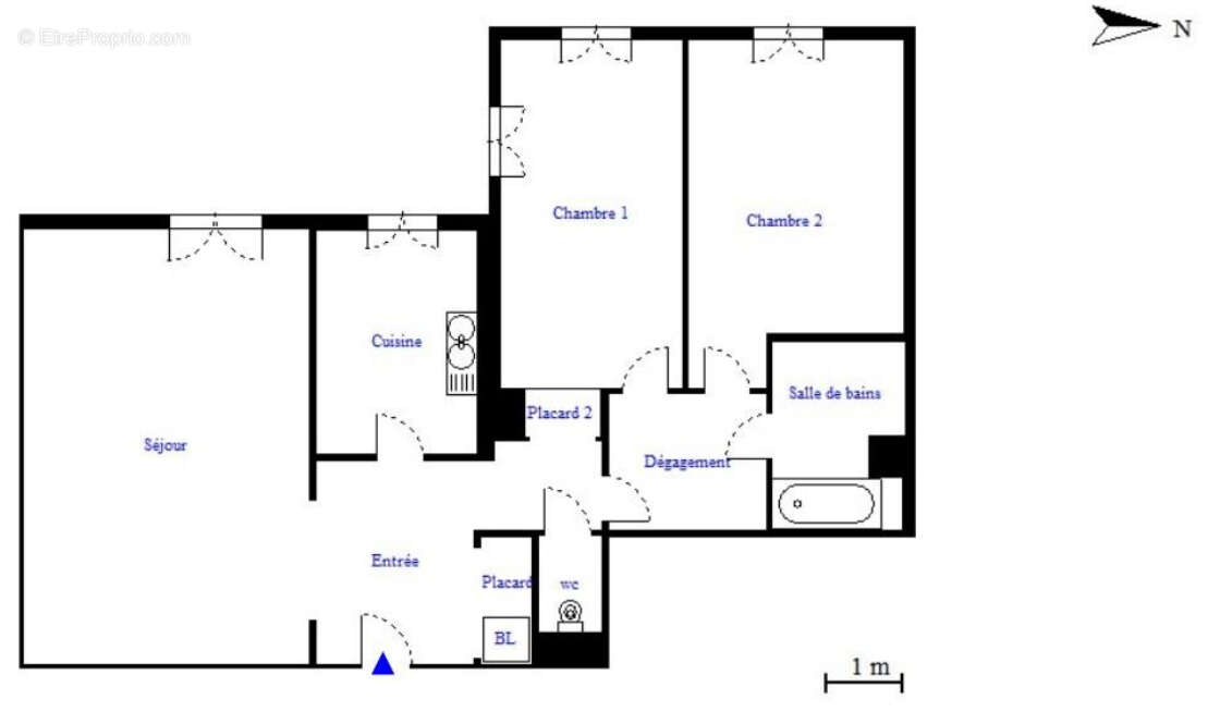 Appartement à PARIS-19E