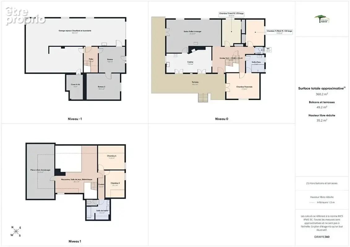 Maison 172 m² - 7 Pièces - 5 Chambres - Sous-sol  complet 135 m²  - Piscine - Terrain 1 000 m² - photo 20