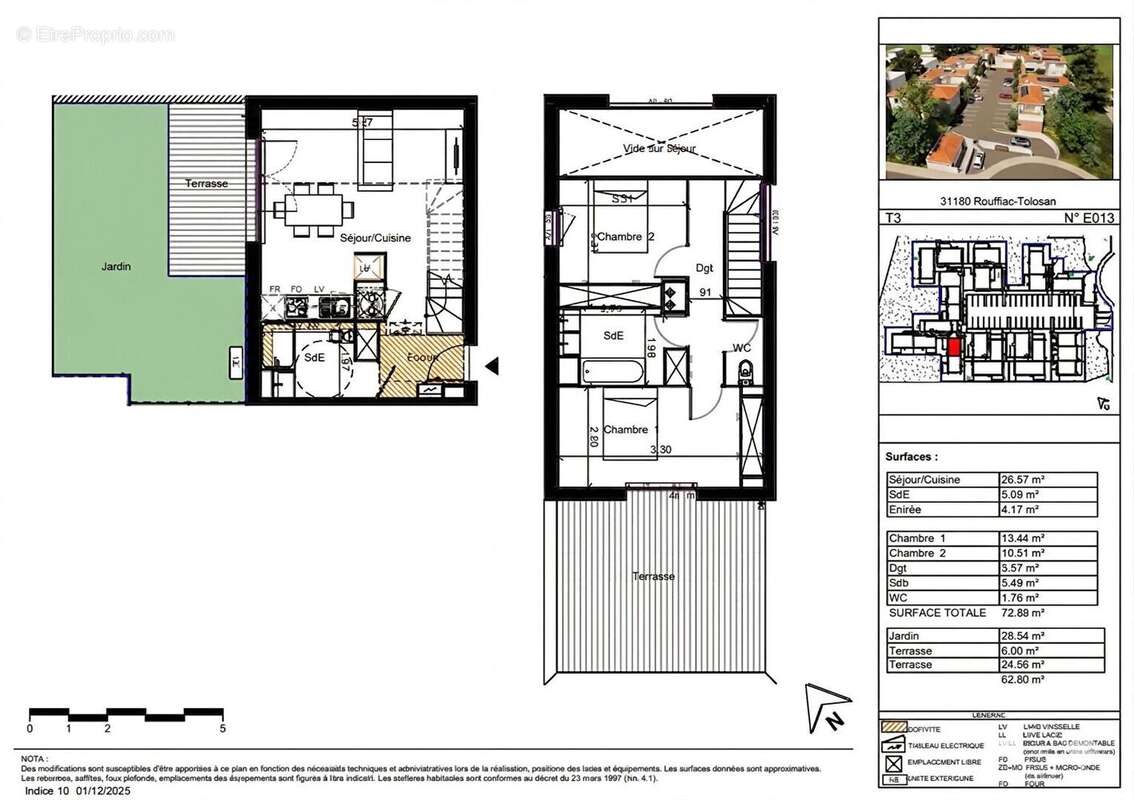 Appartement T3 Duplex avec grande terrasse et jardin -  Rouffiac Tolosan - photo 6