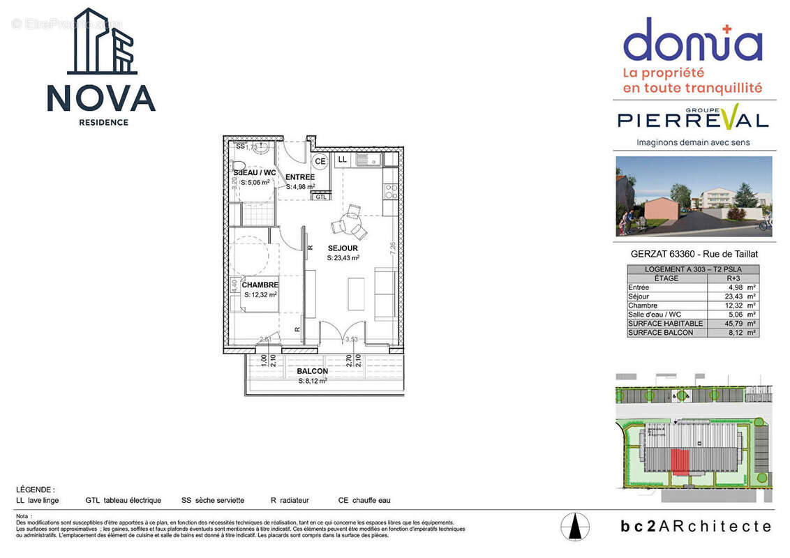 Appartement à GERZAT