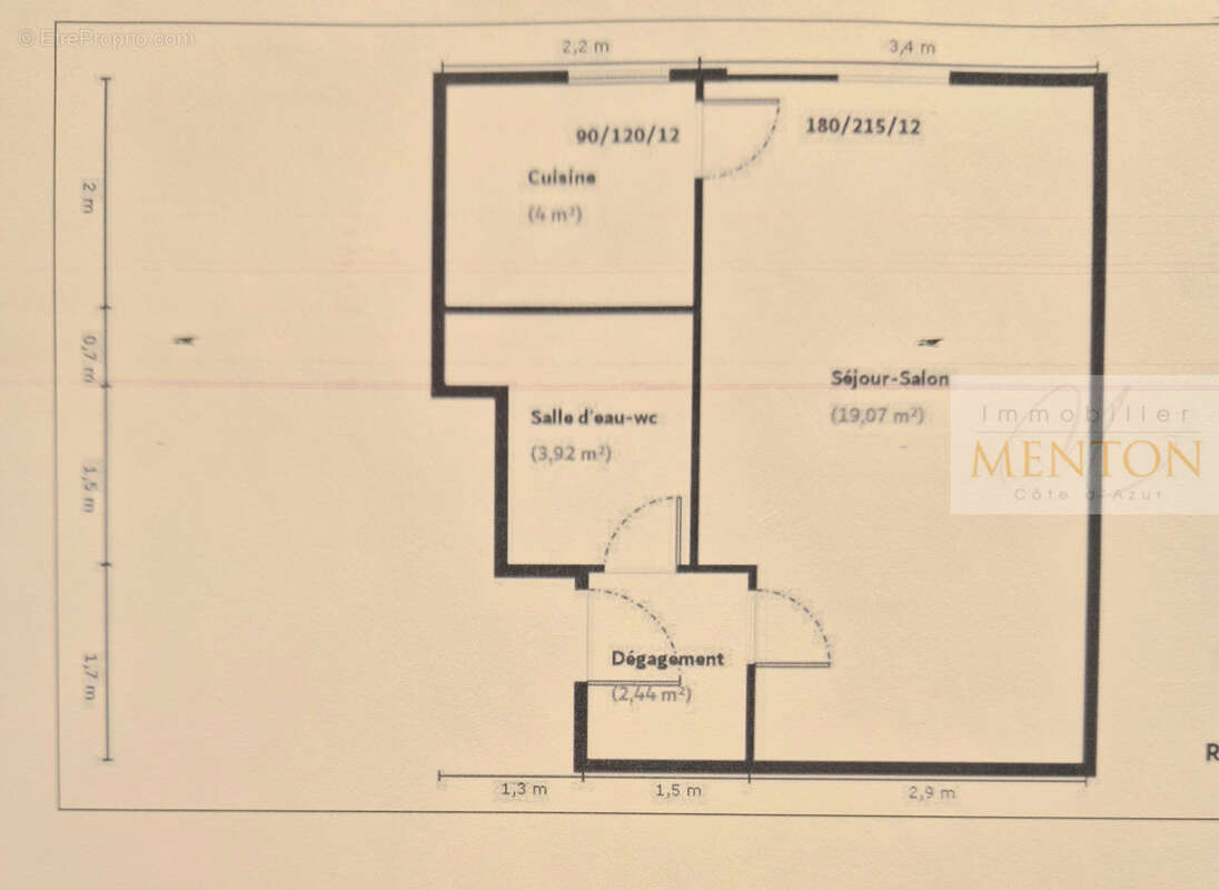 Appartement à MENTON