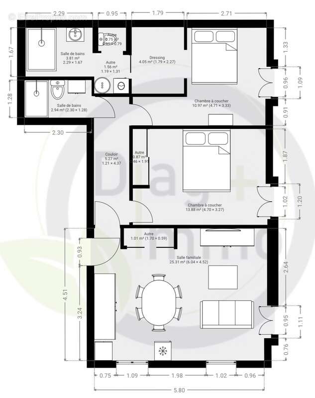 Appartement à LE MUY