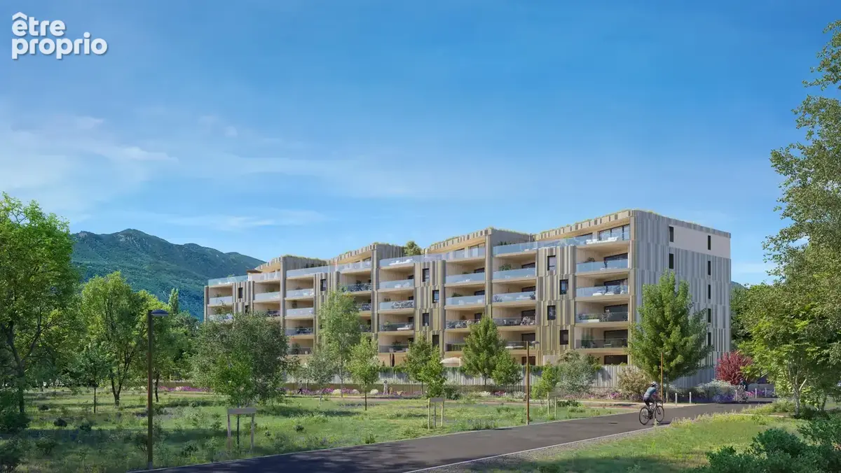 AIX-LES-BAINS   T2 de 61 m2 avec exceptionnelle terrasse de 42 m2   2 parkings - photo 4