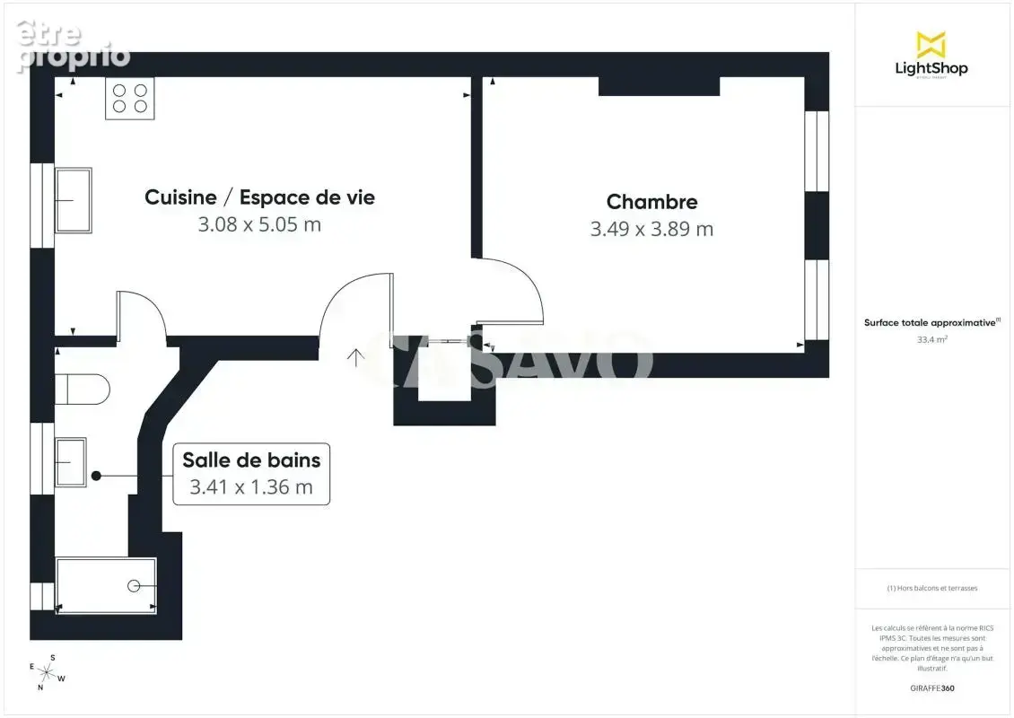 Vente Appartement 2 pièces de 34m² - 93200 Saint-Denis - photo 8