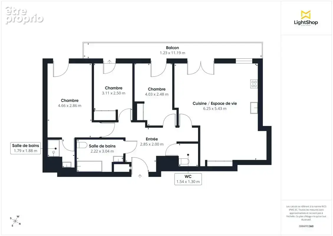 NANTERRE - RUE PAUL VAILLANT-COUTURIER - Appartement 4 pièces avec balcon et parking - photo 9