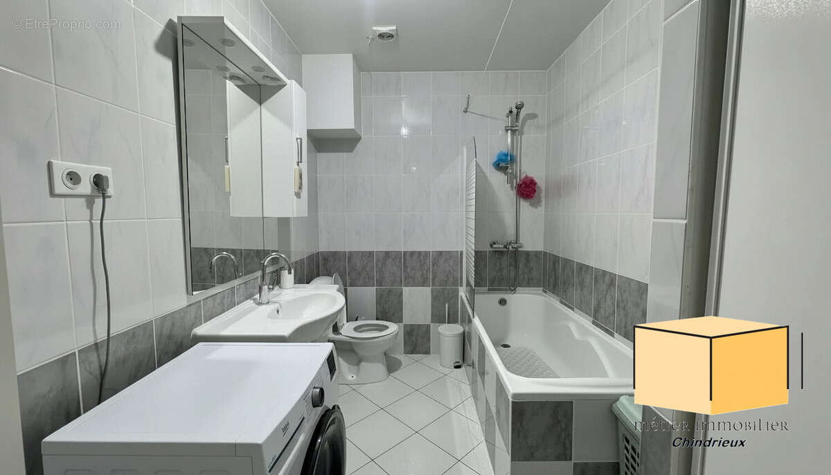 T3 2ème étage - Salle de bains WC - Appartement à SEYSSEL