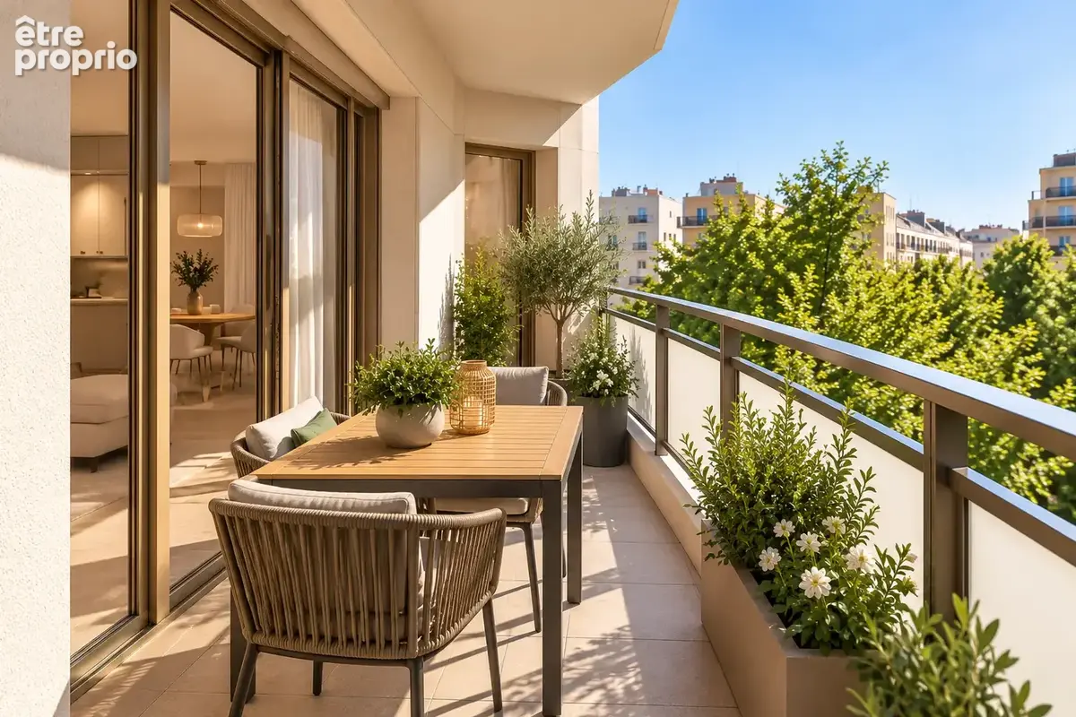 2 pièces résidence standing - balcon - photo 1