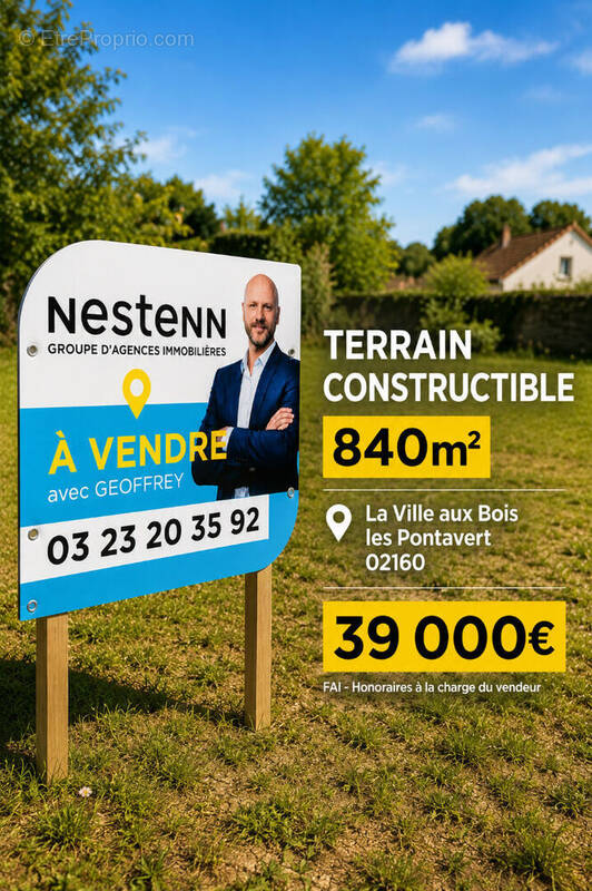 Terrain à LA VILLE-AUX-BOIS-LES-PONTAVERT