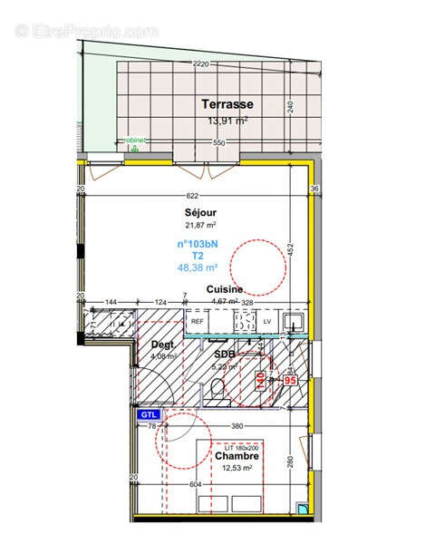 BELFORT - Etang des Forges Très bel appartement de type T2 en rez de jardin (REF VB3756) - photo 4