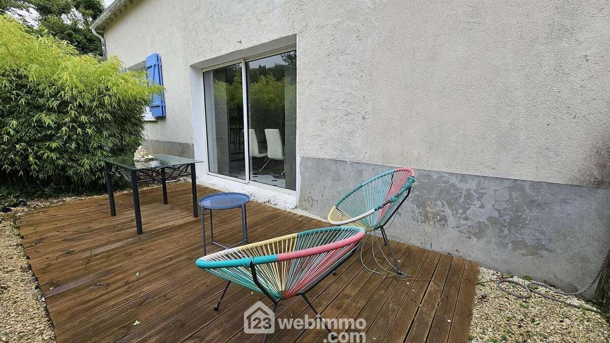 Une terrasse de 8 m².