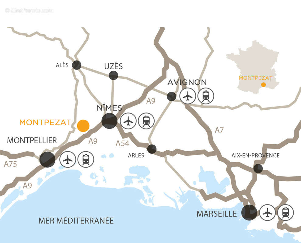 Terrain à CLARENSAC