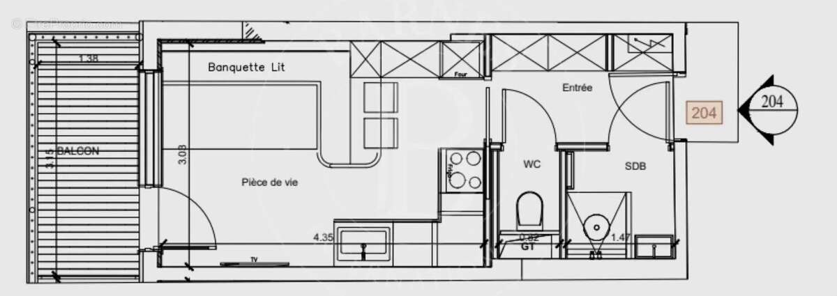 Appartement à LES ALLUES