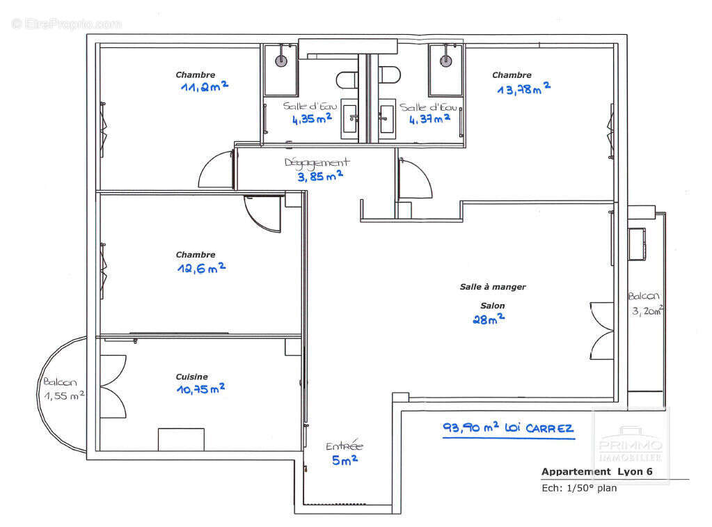 Appartement à LYON-6E