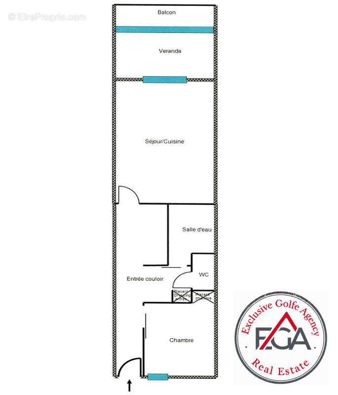 Plan - Appartement à CAVALAIRE-SUR-MER