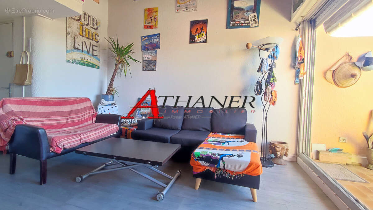 Appartement t3 + mezzanine, parking - canet port - photo 5