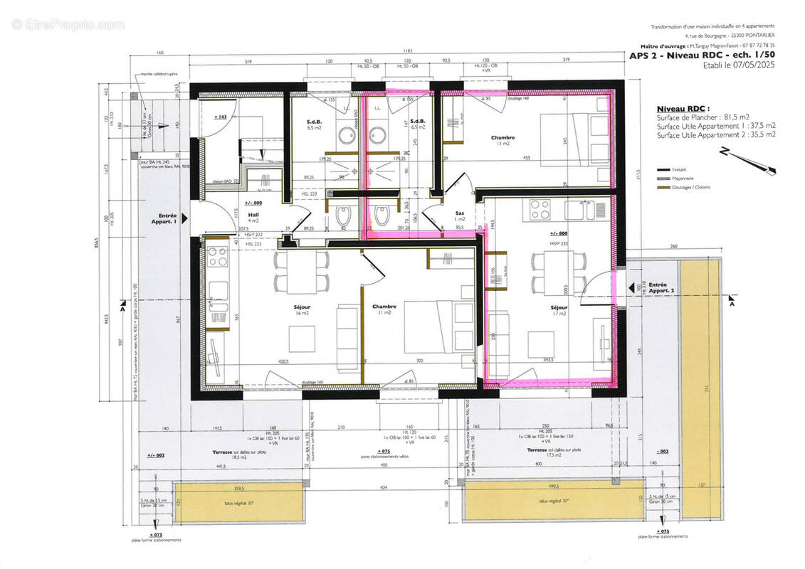 Appartement à PONTARLIER