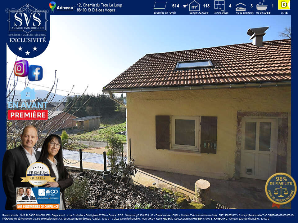 Maison à SAINT-DIE-DES-VOSGES