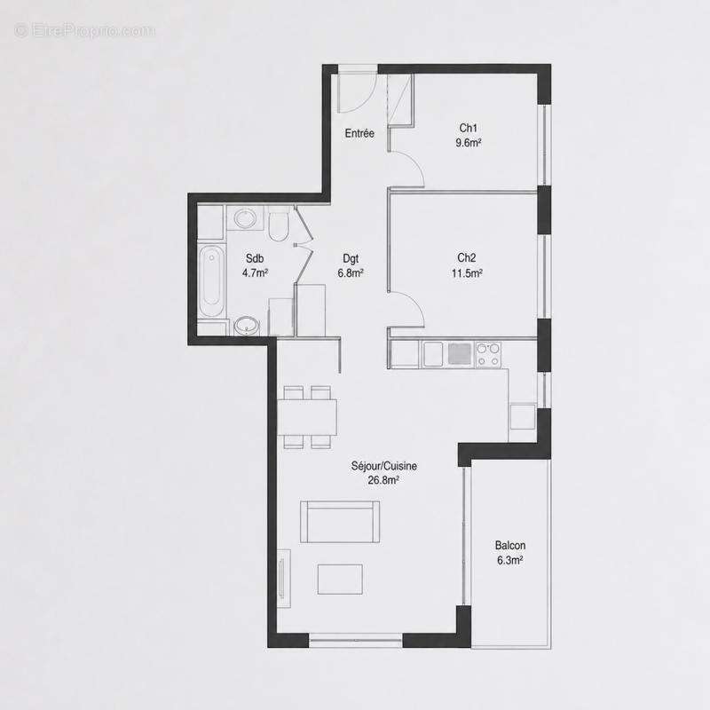 Appartement à SAINT-OUEN