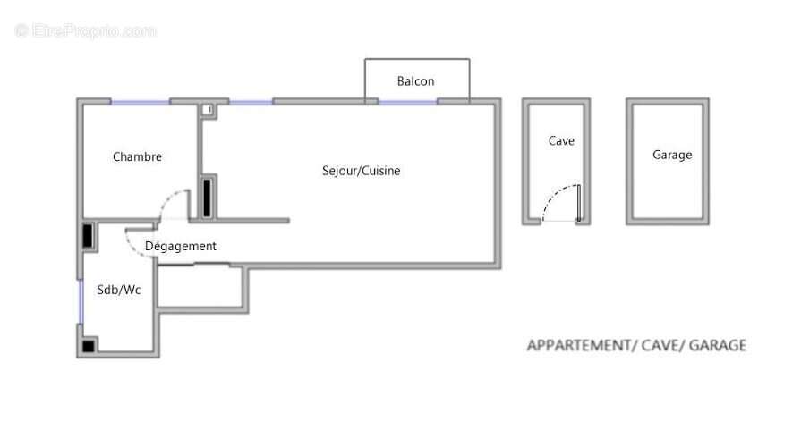 Appartement 2 Pièces 43 M2 Cave + Parking + Balcon - photo 2