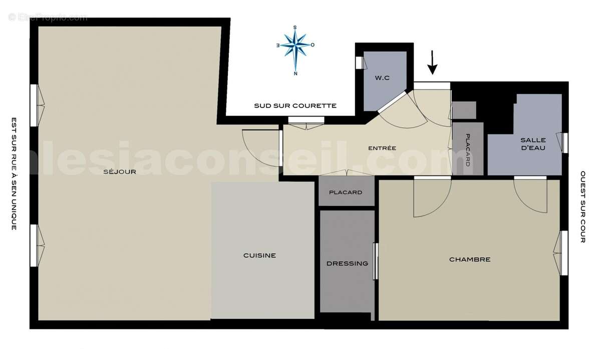 brun177-bern - Appartement à PARIS-14E