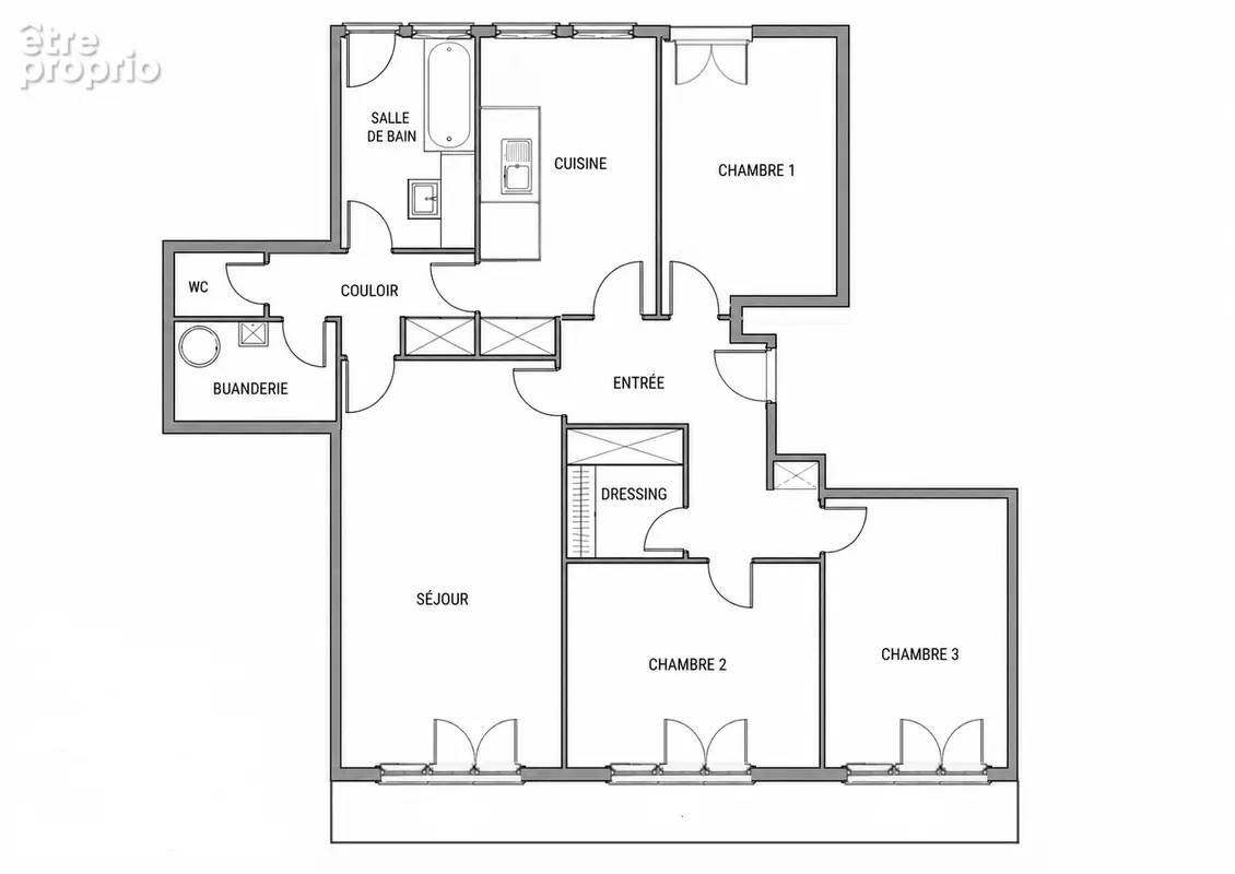 Appartement  Hauteurs de Bastia 4 pièces - photo 18