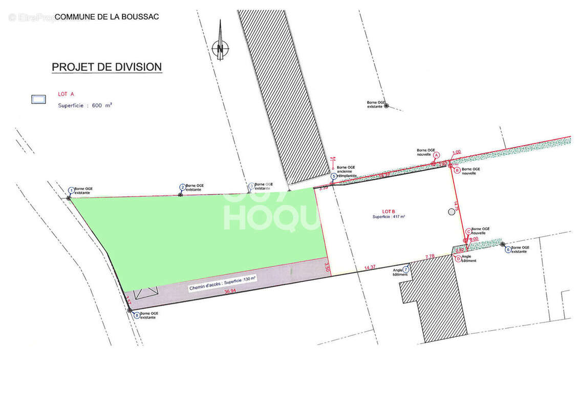 Terrain à LA BOUSSAC
