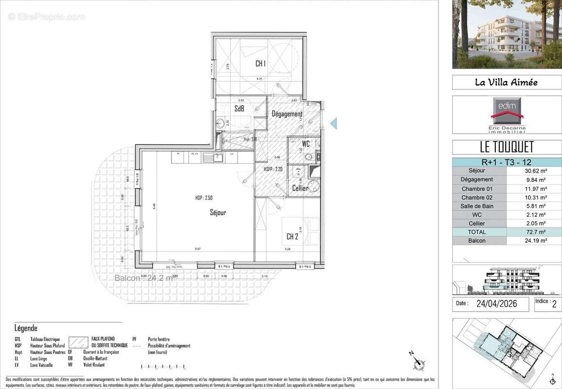Appartement à LE TOUQUET-PARIS-PLAGE