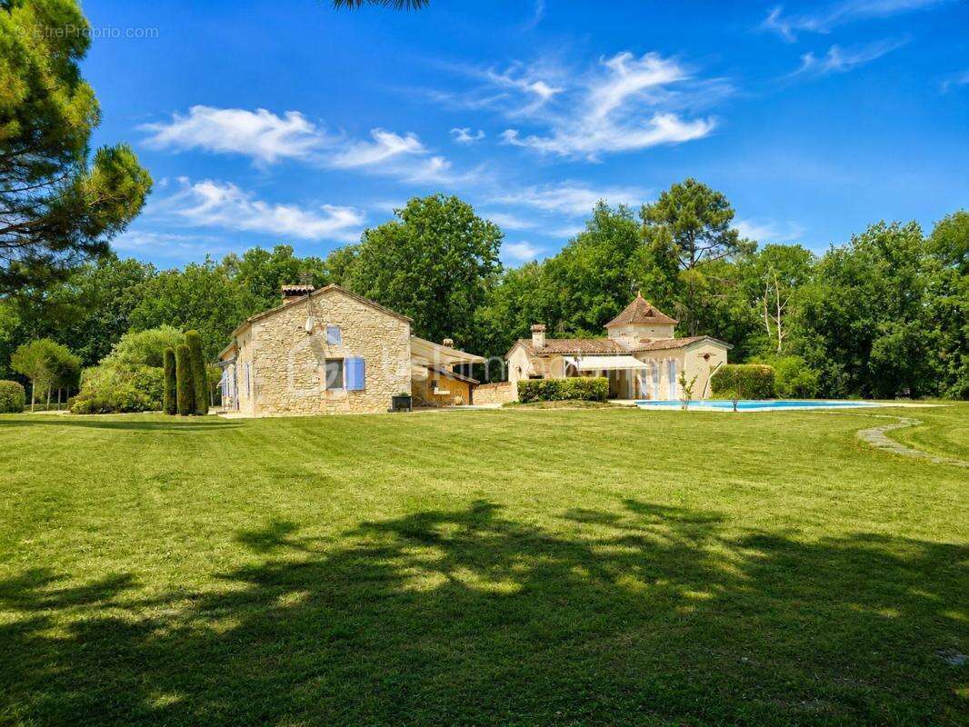 Propriété de caractère en pierre avec piscine, étang privé et 2,25 hectares de nature – Conne-de-Labarde - photo 2